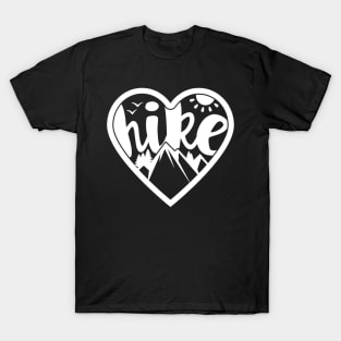 Hike Love - Mountain Hiking design T-Shirt